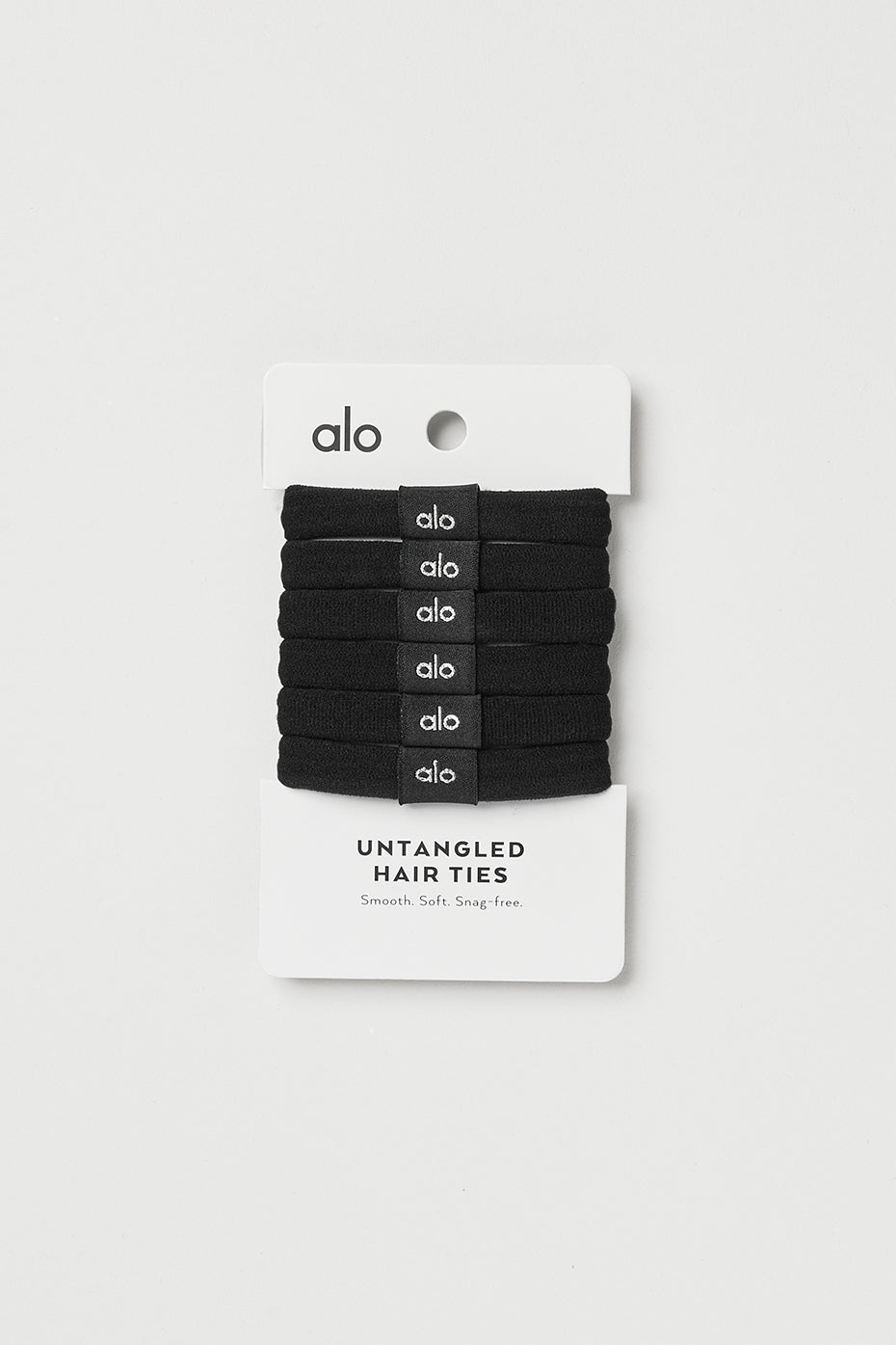 Untangled Hair Tie 6-Pack - Black image 1