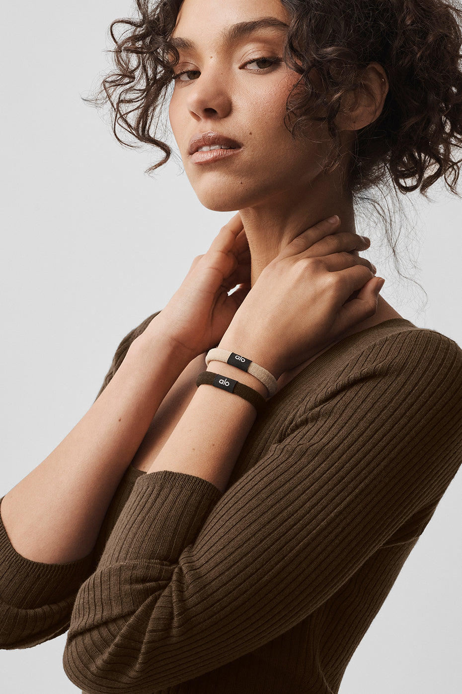 Untangled Hair Tie (6-Pack) - Beige/Espresso image 2