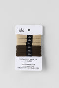 Untangled Hair Tie (6-Pack) - Beige/Espresso image 1