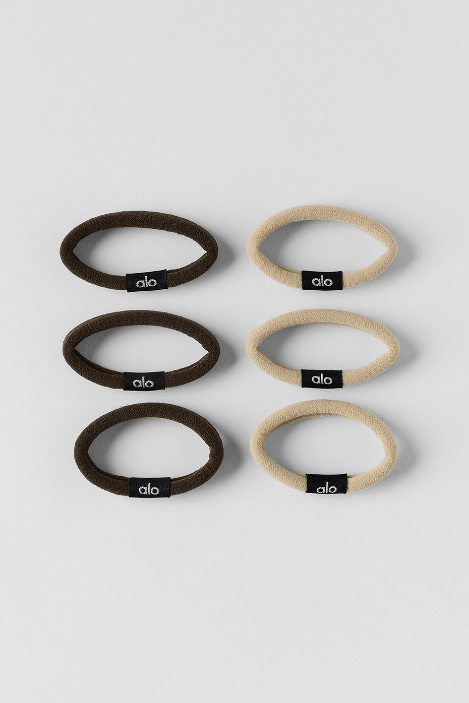 Untangled Hair Tie (6-Pack) - Beige/Espresso image 3