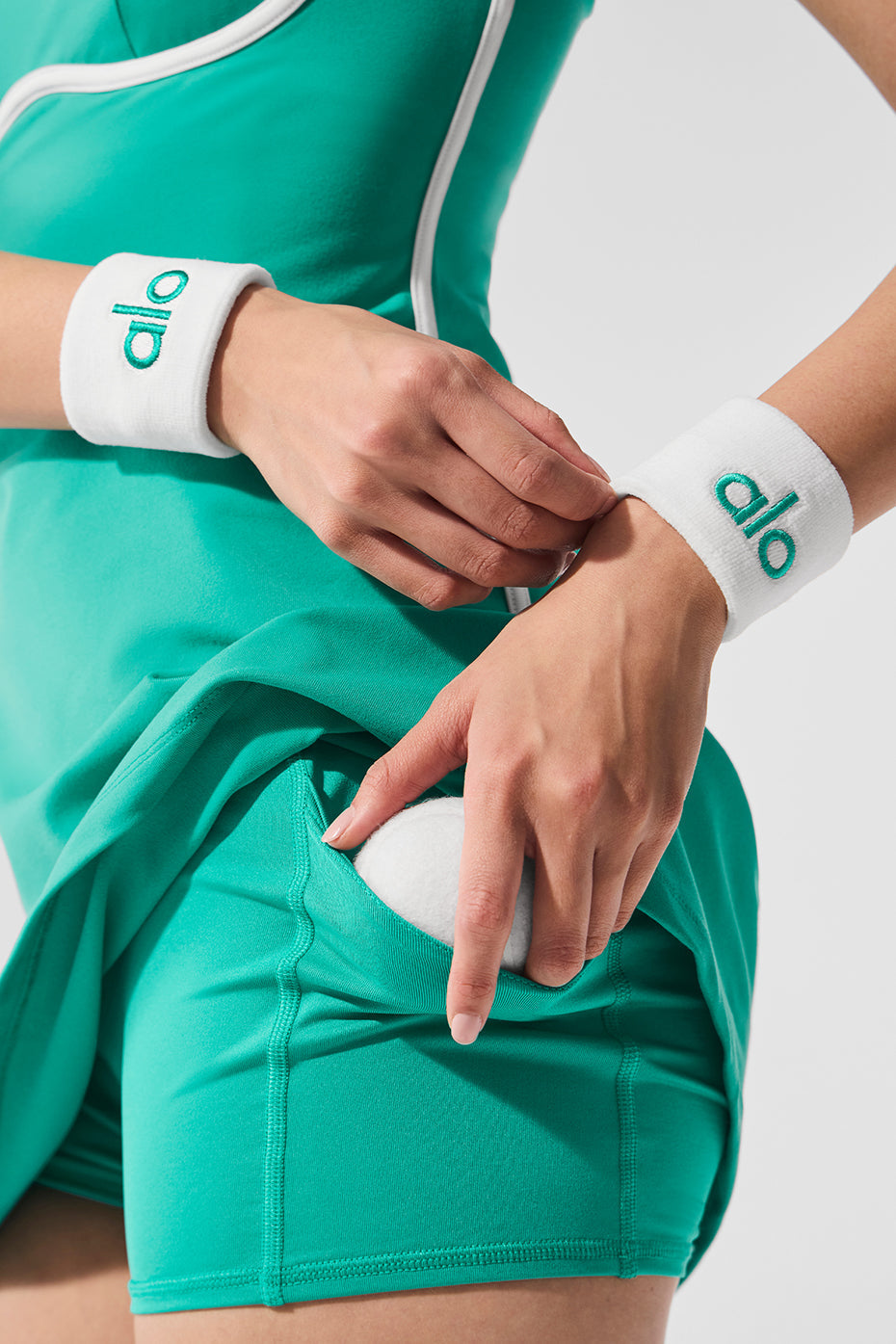 Glow Wristband (2-Pack) - White/Spruce Green image 2