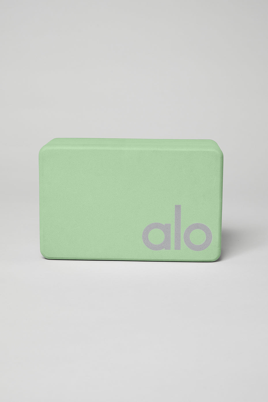 Uplifting Yoga Block - Honeydew/Silver image 1
