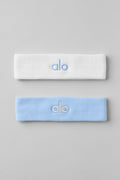 Glow Sweatband (2-Pack) - Seashell Blue/White image 1