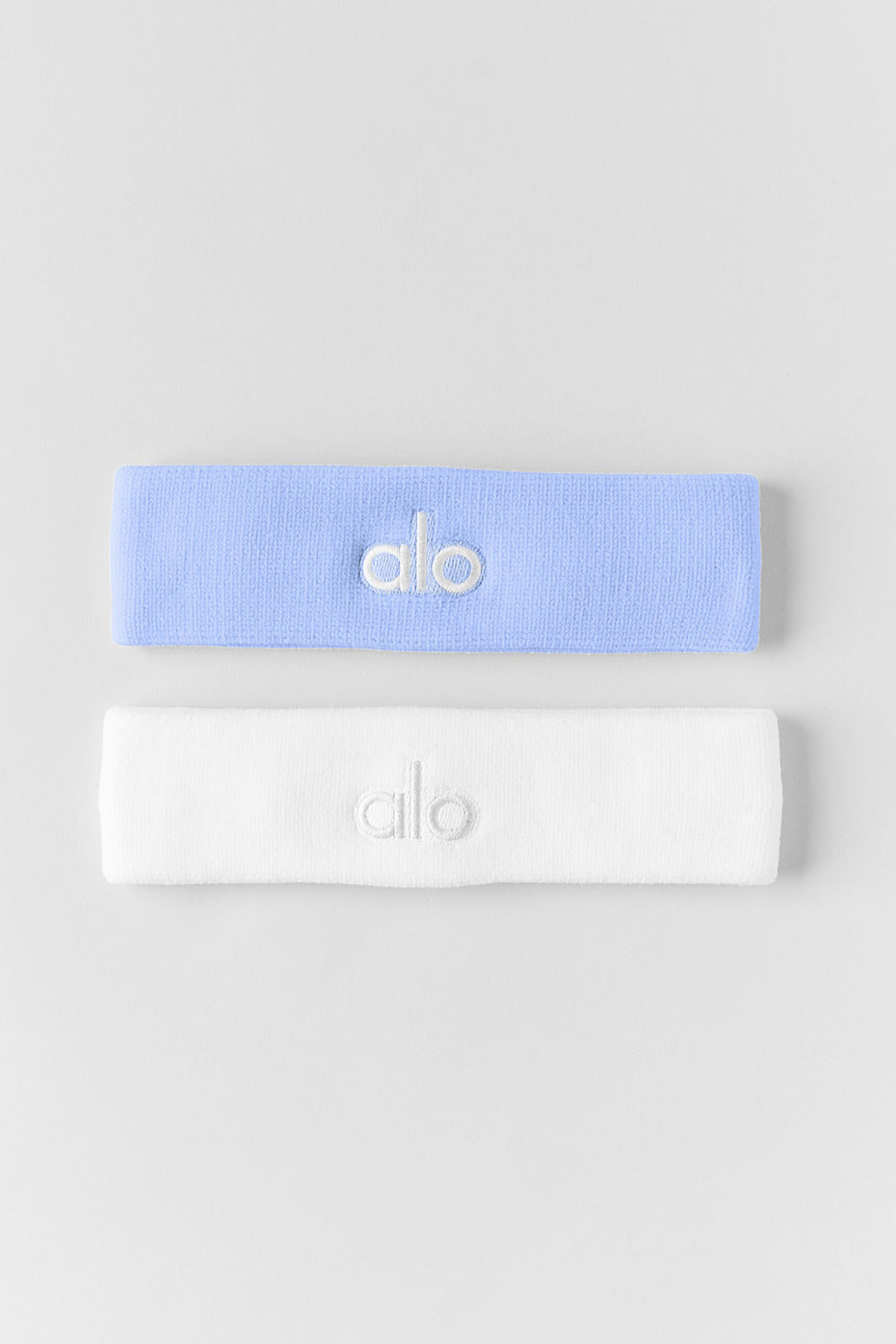 Glow Sweatband (2-Pack) - Light Provence Blue/White image 2