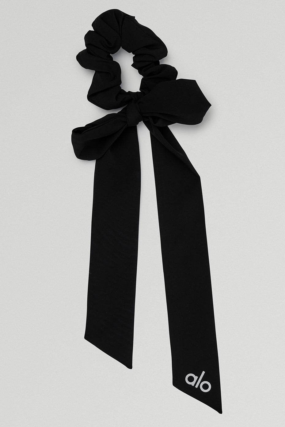 Love Knots Tie Scrunchie - Black image 1