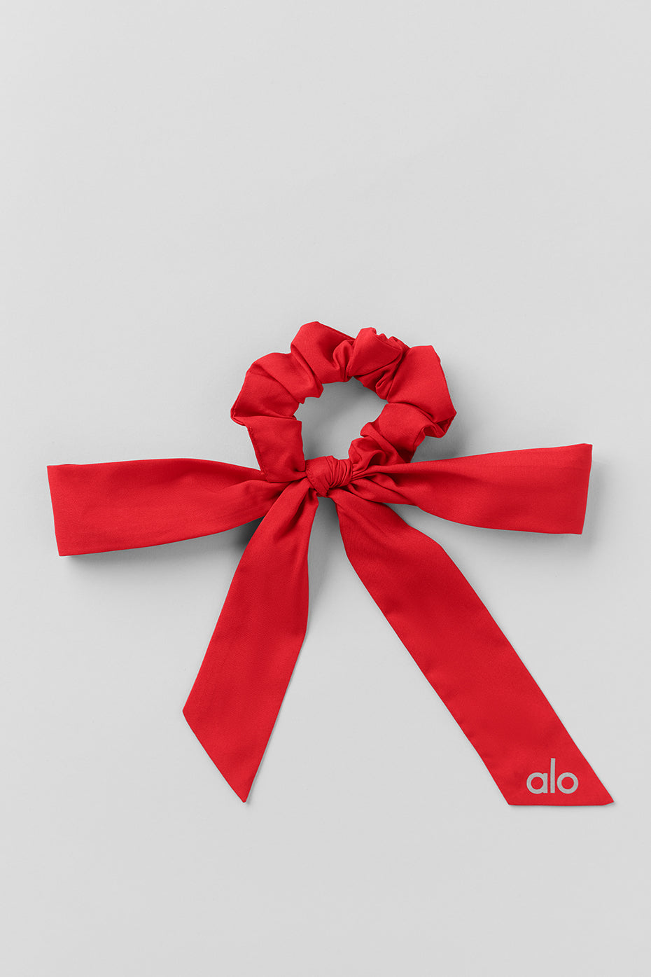 Love Knots Tie Scrunchie - Bright Red image 1