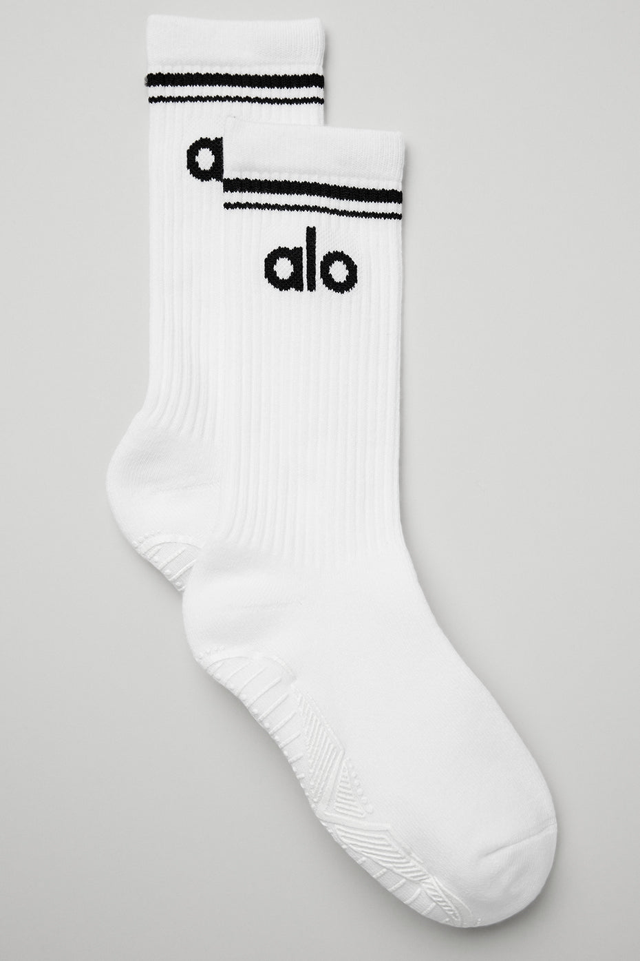 Women's Throwback Barre Sock - White/Black image 1