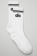 Women's Throwback Barre Sock - White/Black image 1