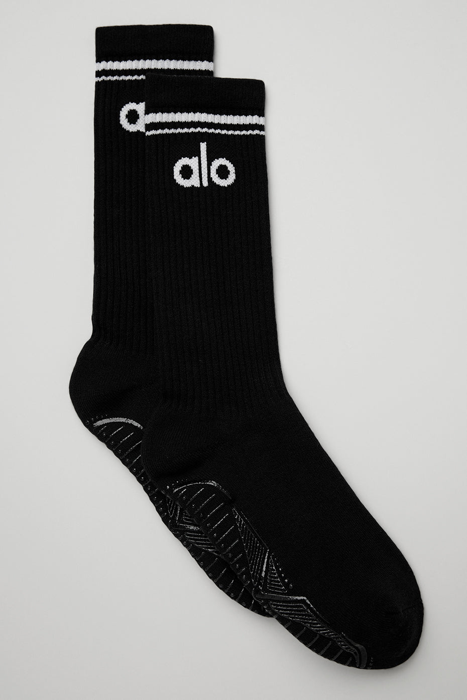 Women's Throwback Barre Sock - Black/White image 1