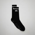 Women's Throwback Barre Sock - Black/White image 1