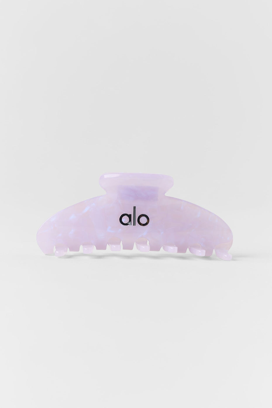 90's Claw Clip - Light Provence Blue Marble image 2
