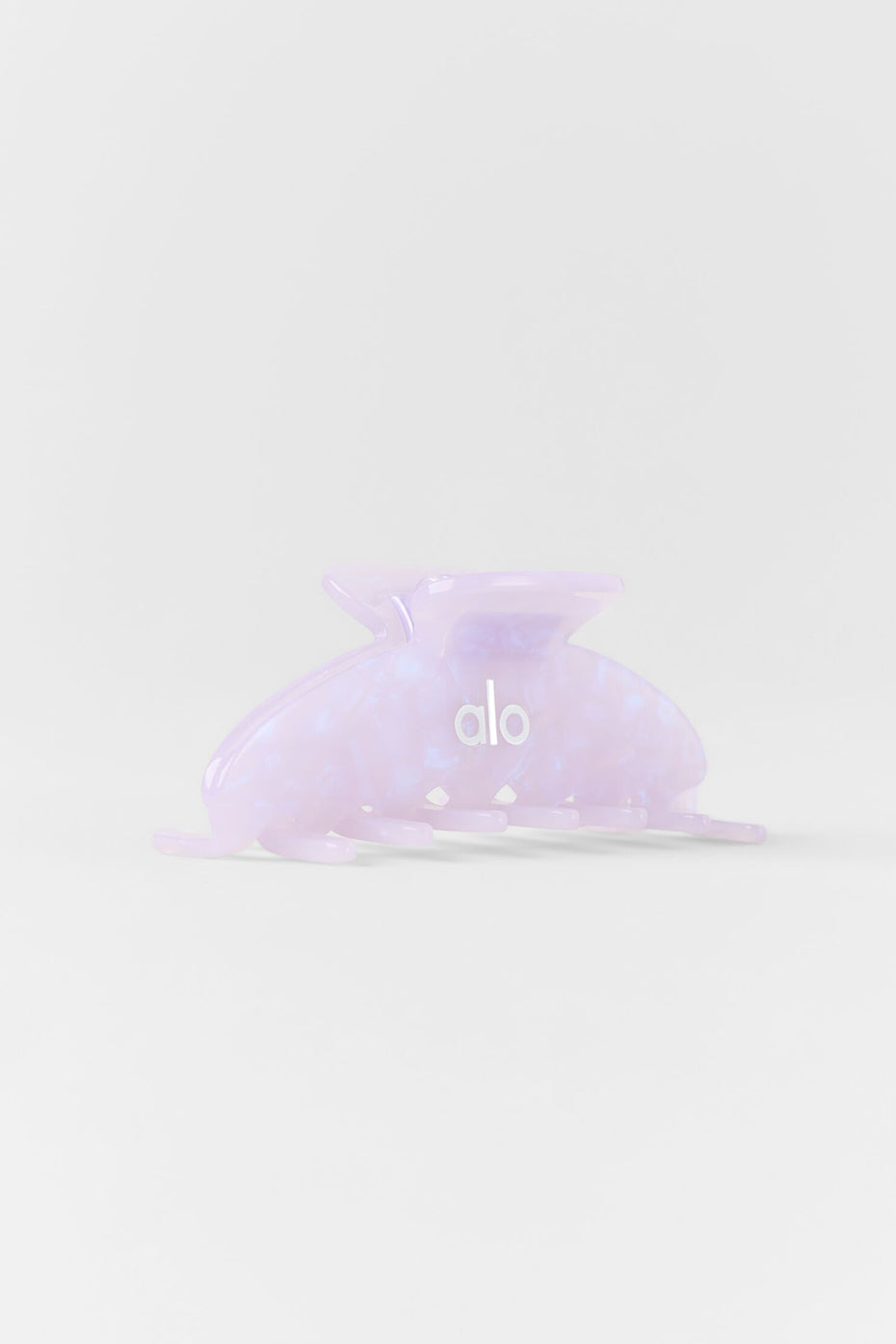 90's Claw Clip - Light Provence Blue Marble image 3