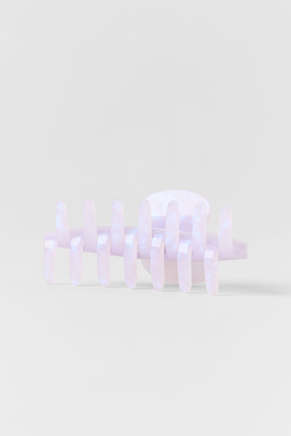 90's Claw Clip - Light Provence Blue Marble image 4