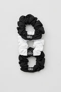 Fresh Mini Scrunchie (3-Pack) - Black/White image 1