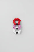 Fresh Mini Scrunchie 3-Pack - Bright Red/Candy Heart Pink/White image 1