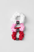 Fresh Mini Scrunchie 3-Pack - Bold Red/Sweet Pink/White image 1