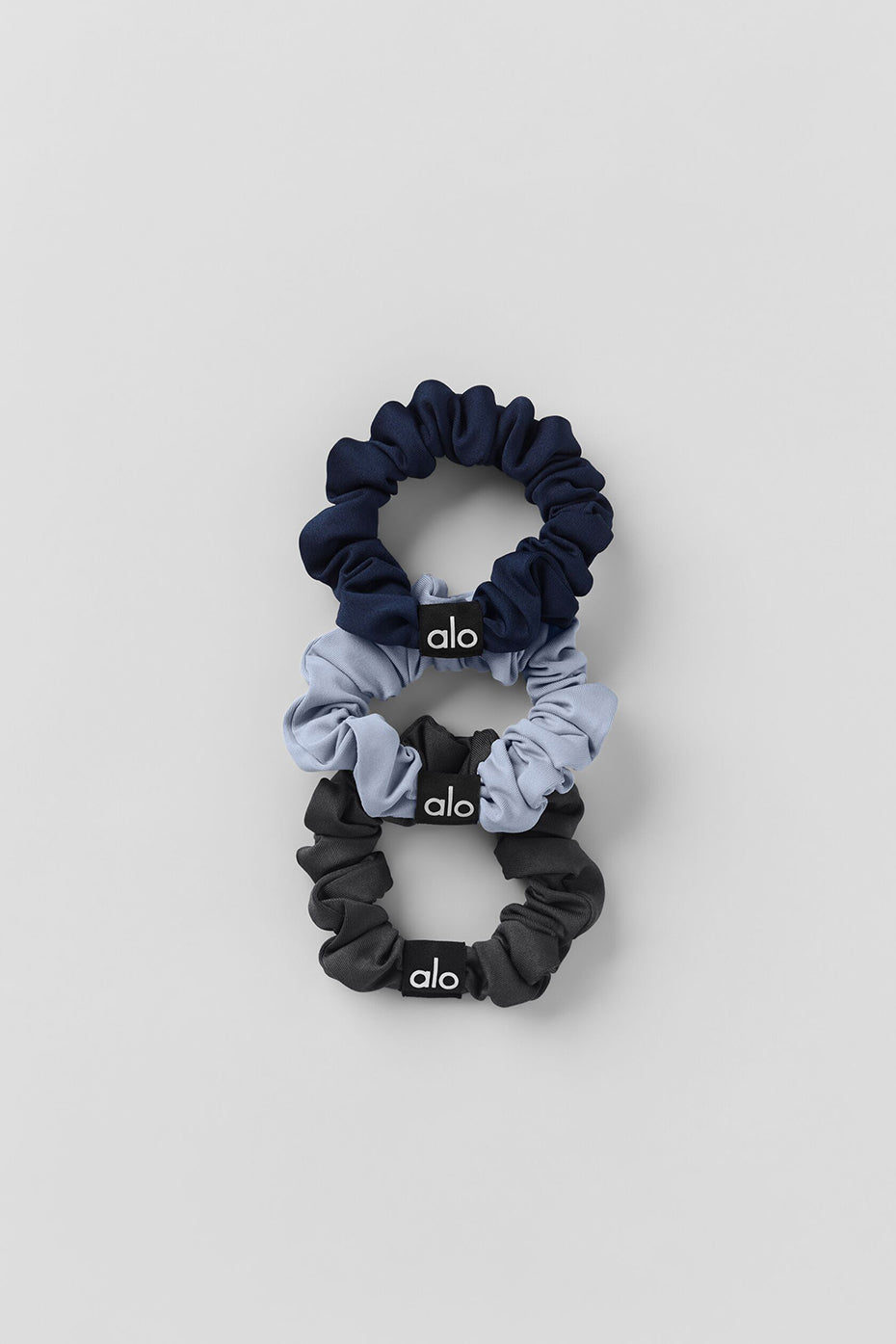 Fresh Mini Scrunchie 3-Pack - Winter Frost/Navy/Anthracite image 1