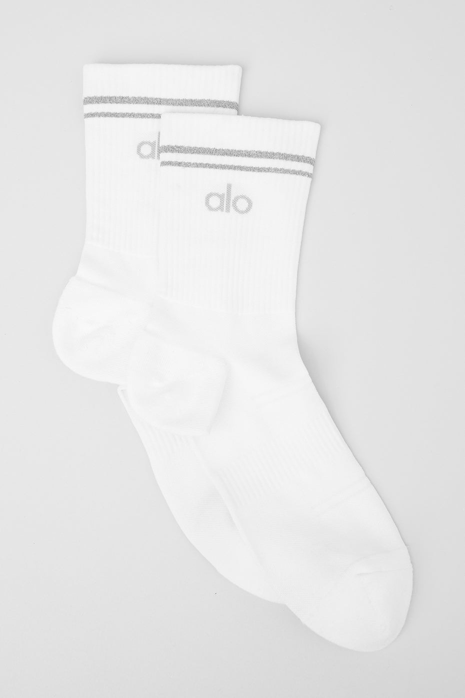 Unisex Half-Crew Performance Sock - White image 1