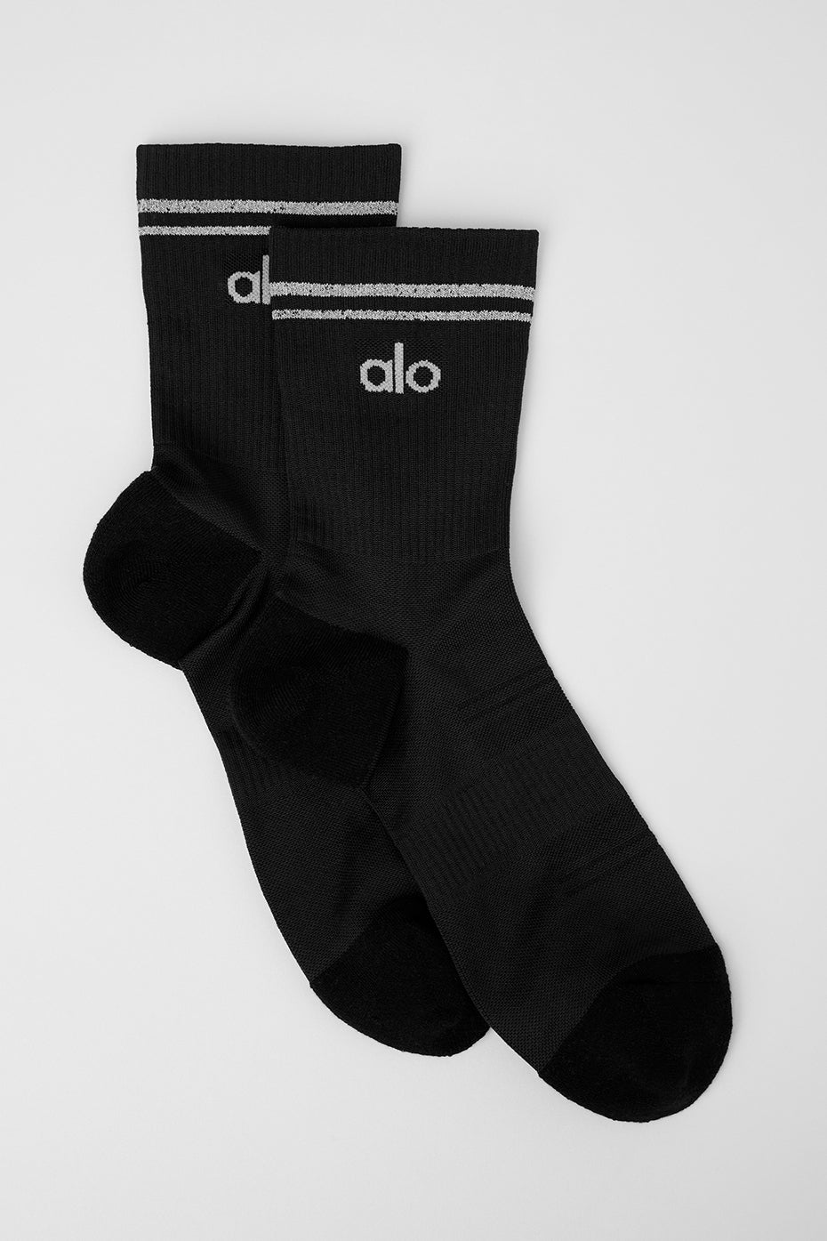 Unisex Half-Crew Performance Sock - Black image 1