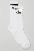 Unisex Throwback Sock - White/Black image 1