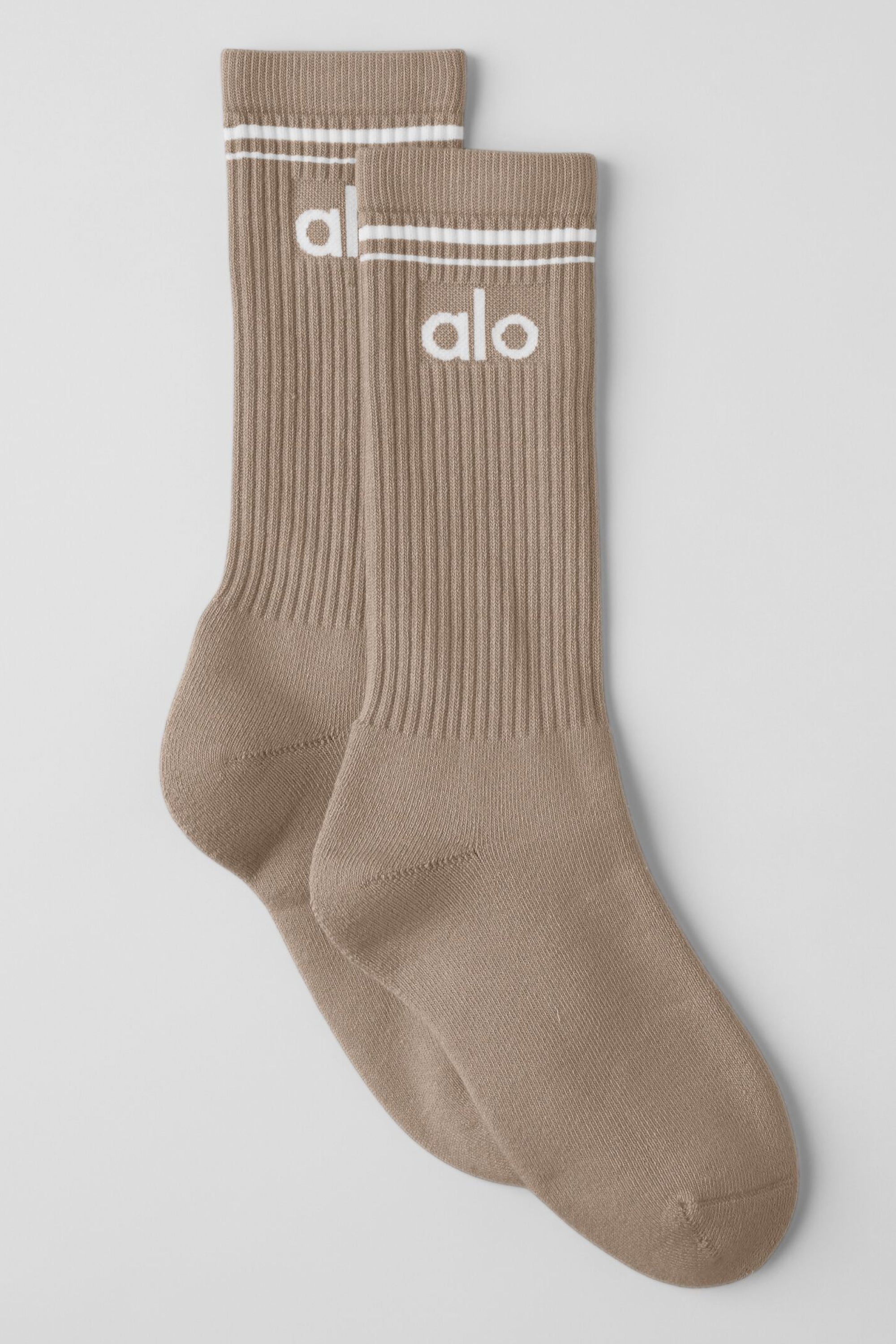 Unisex Throwback Sock - Gravel/White image 1