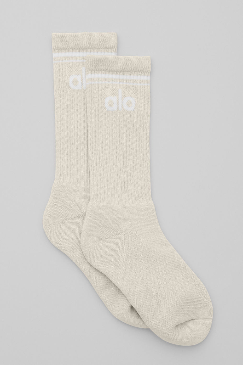 Unisex Throwback Sock - Bone/White image 1