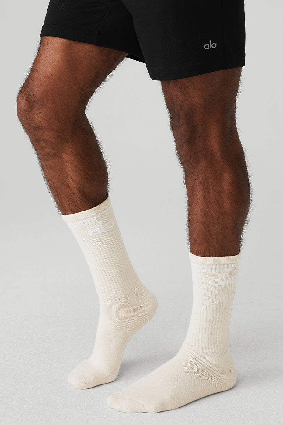Unisex Throwback Sock - Bone/White image 2