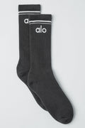 Unisex Throwback Sock - Anthracite/White image 1
