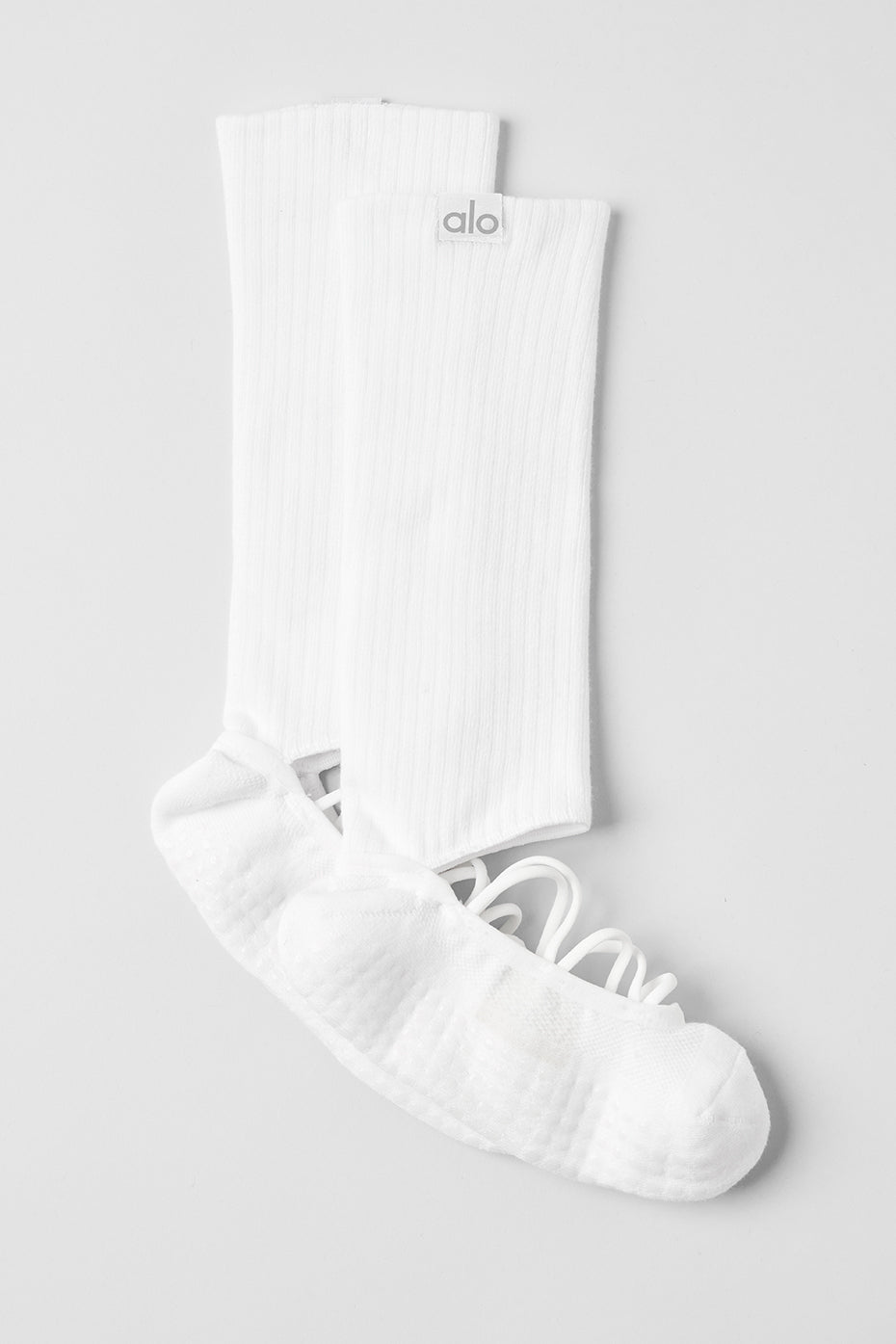 Women's Strappy Siren Grip Sock - White image 3