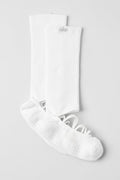 Women's Strappy Siren Grip Sock - White image 1