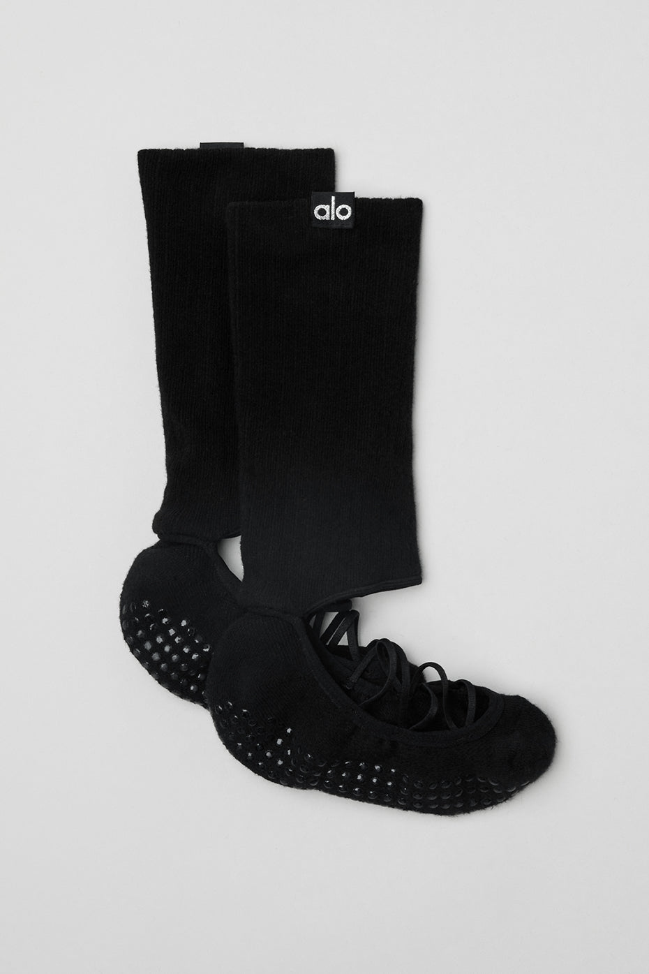 Women's Strappy Siren Grip Sock - Black image 3