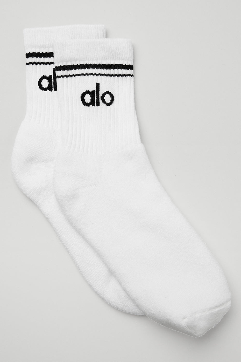 Unisex Half-Crew Throwback Sock - White/Black image 1