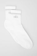 Unisex Half-Crew Throwback Sock - White/Titanium image 1