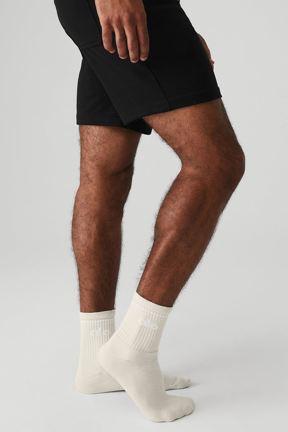 Unisex Half-Crew Throwback Sock - Bone/White image 2