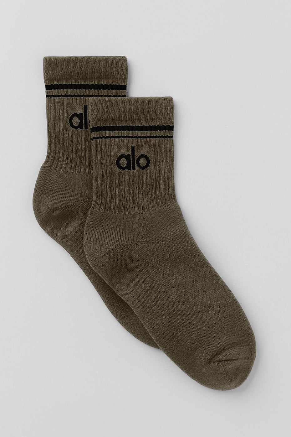 Unisex Half-Crew Throwback Sock - Olive Tree/Black image 1