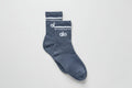 Unisex Half-Crew Throwback Sock - Bluestone/White image 1