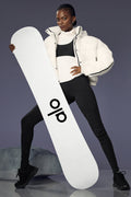ALO Glacier Snowboard - Black/White image 1