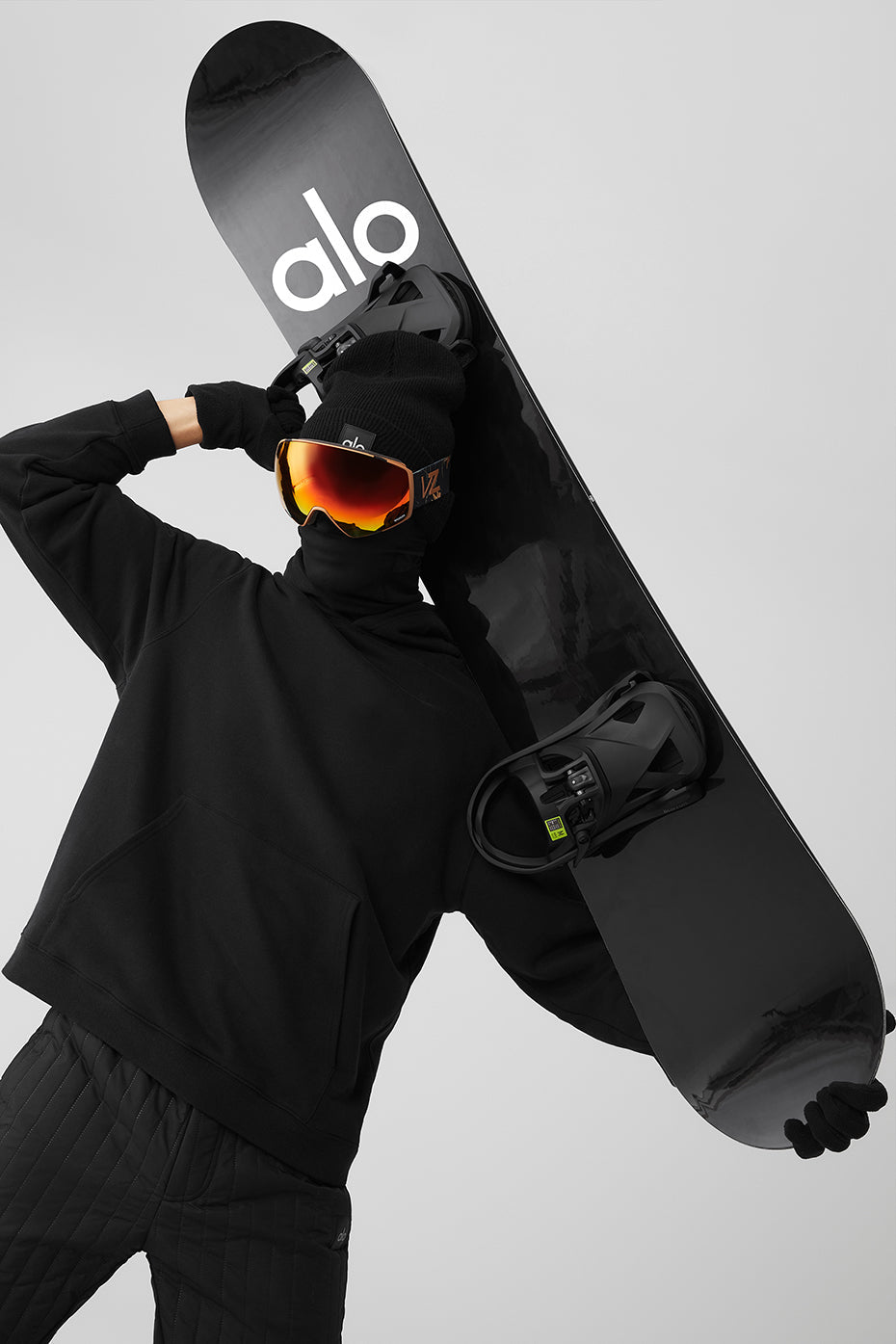 ALO Glacier Snowboard - Black/Black image 4