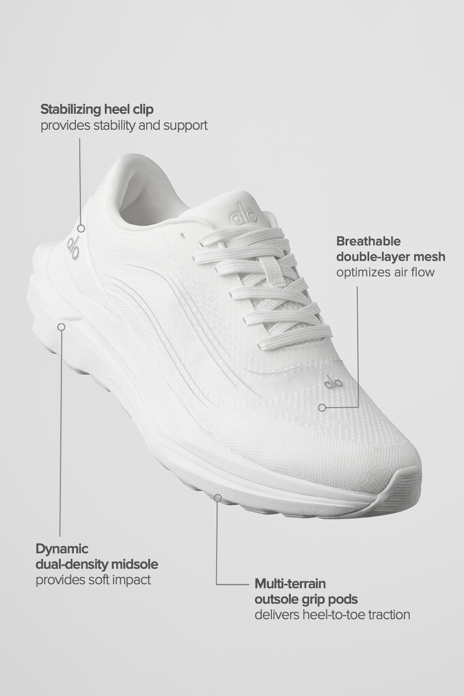 ALO Runner - White/White image 2