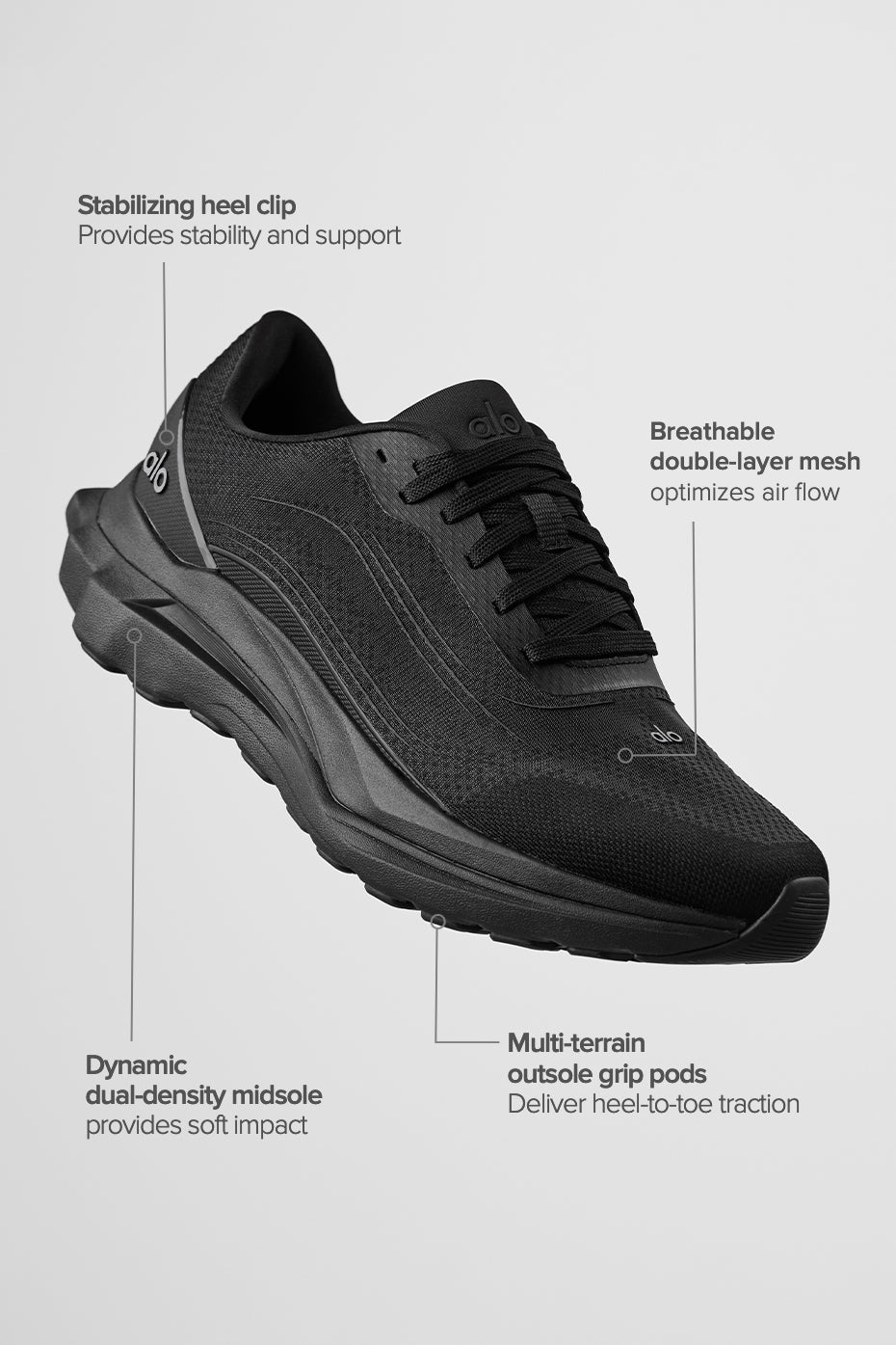 ALO Runner - Black/Black image 2
