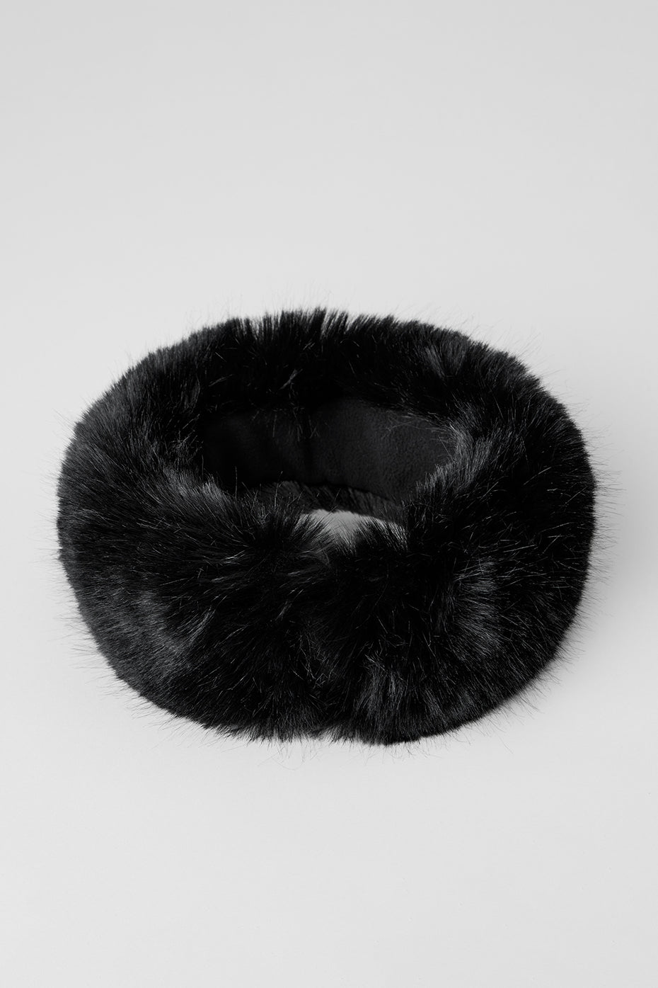 Opulent Faux Fur Wintersun Headband - Black image 3