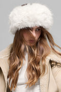 Opulent Faux Fur Wintersun Headband - Ivory image 1