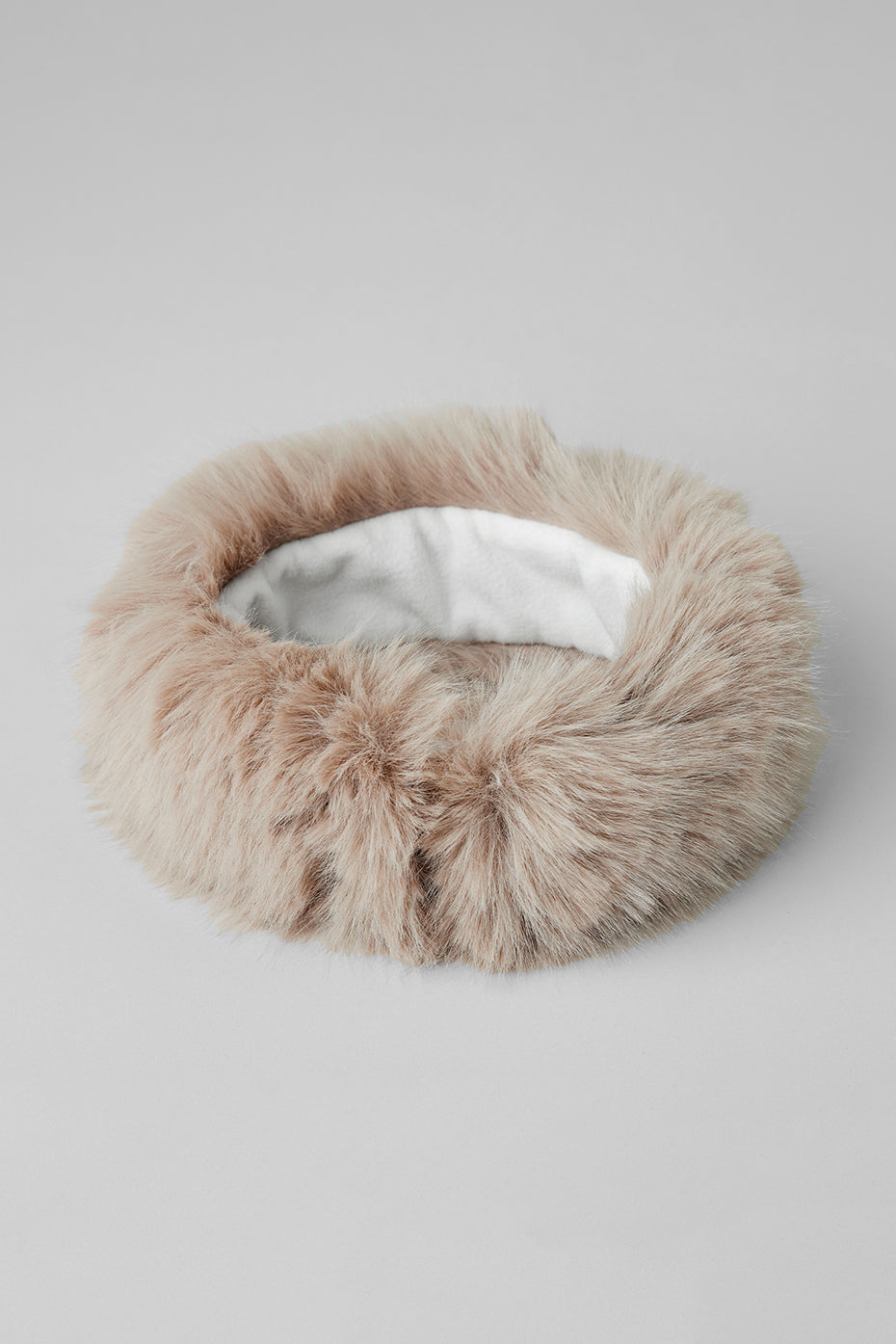 Opulent Faux Fur Wintersun Headband - Oat image 3