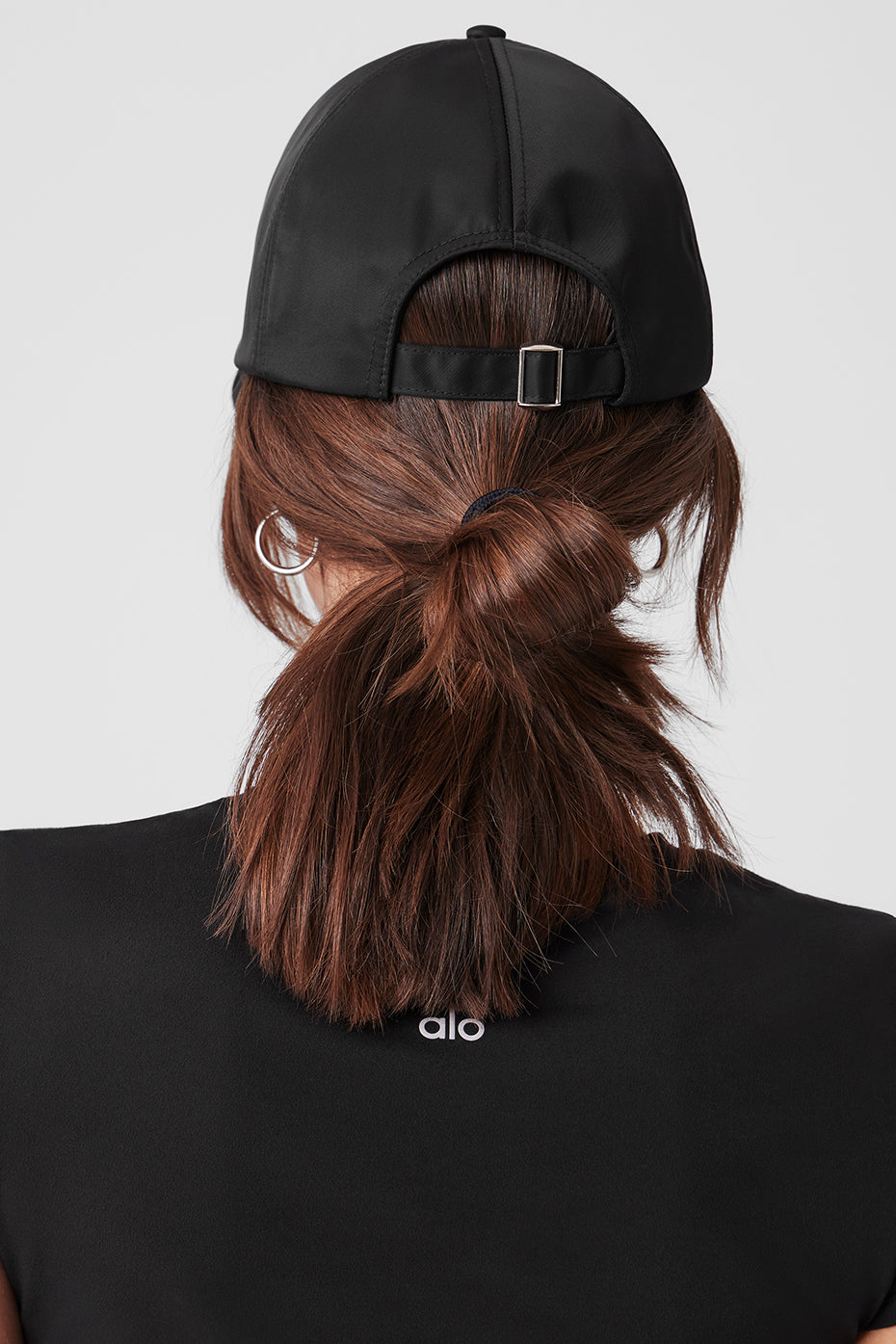 Satin Off-Duty Cap - Black image 4
