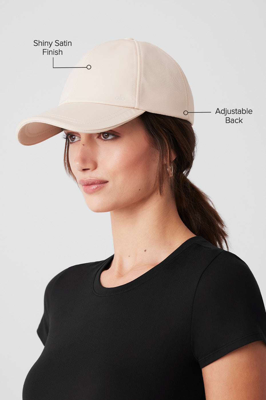 Satin Off-Duty Cap - Creme image 2