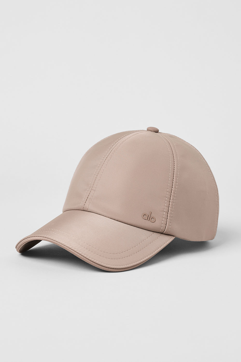 Satin Off-Duty Cap - Taupe Satin image 1