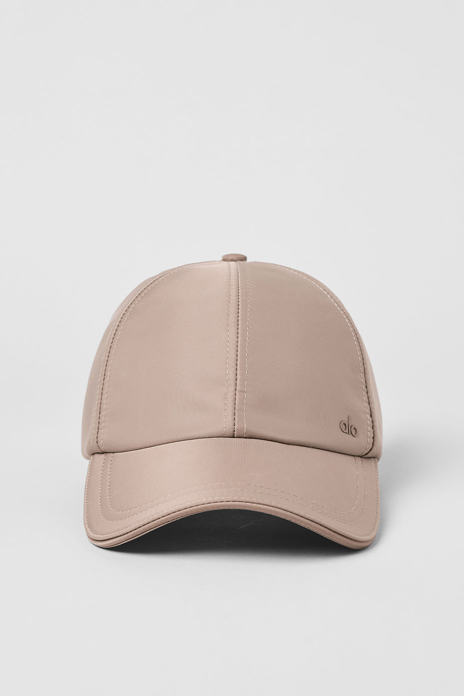 Satin Off-Duty Cap - Taupe Satin image 3