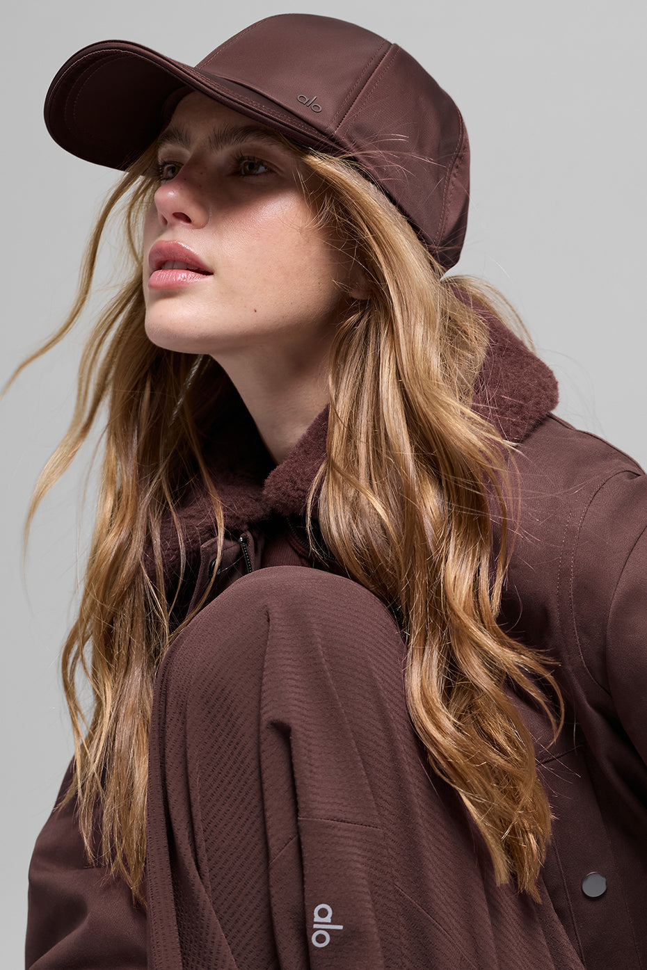 Satin Off-Duty Cap - Brownstone image 2