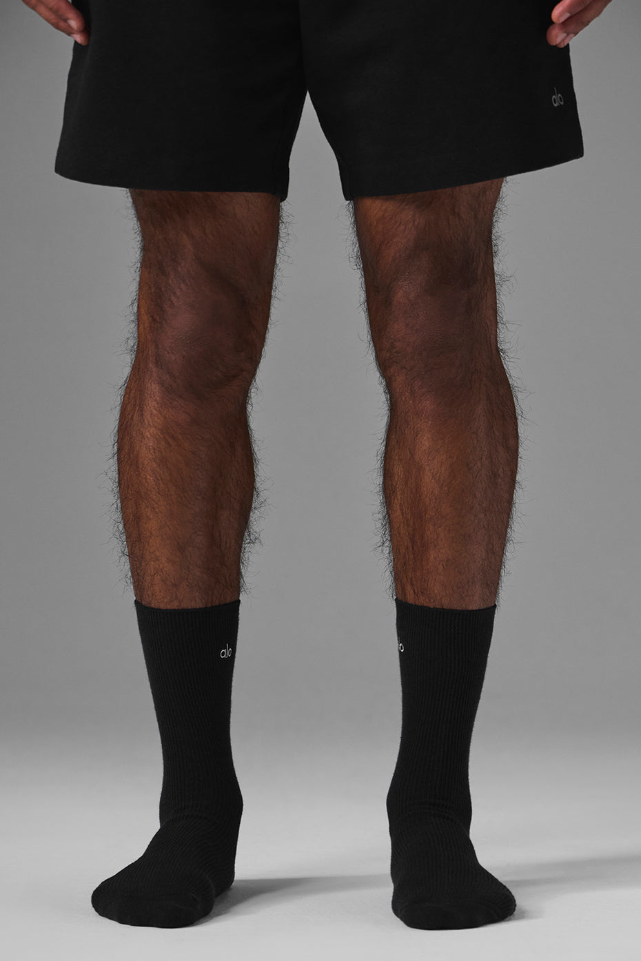 Unisex Half-Crew Understated Sock - Black image 3