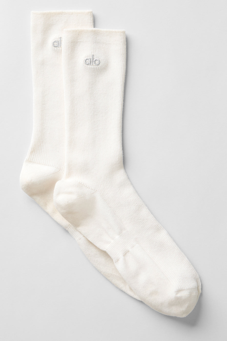 Unisex Half-Crew Understated Sock - Ivory image 1